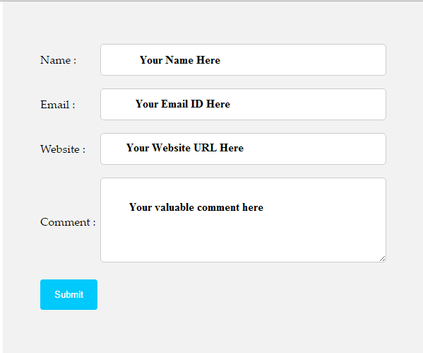 Comment Box